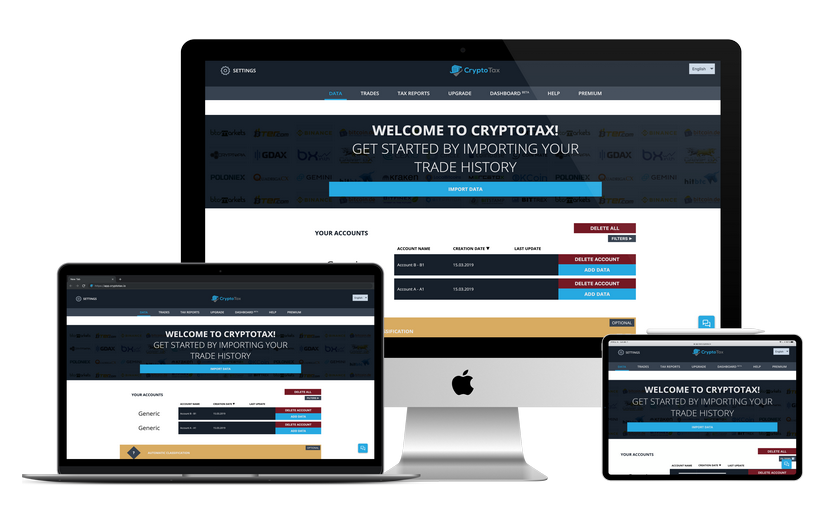 Cryptotax - Tax Reports Management Platform for Crypto Assets screenshot 1
